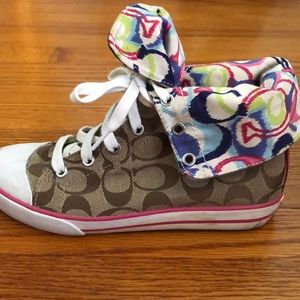 Worn once Coach High Top Sneakers Bonney Style